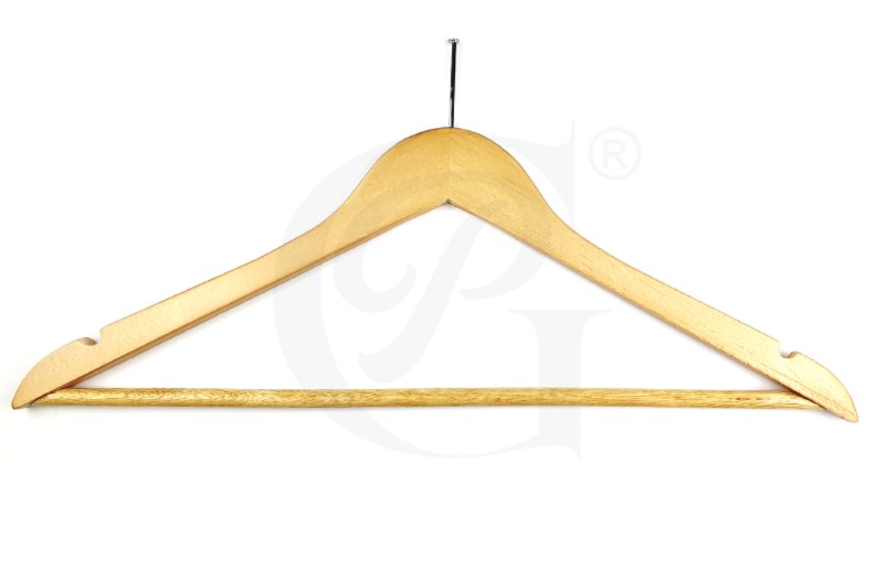 PERCHA MADERA CON CLAVO ANTIRROBO RANURA 45 CM