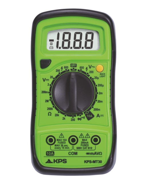 MULTIMETRO DIGITAL AC/DC 600 V KPS-MT30