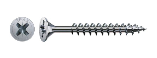 TORNILLO POZI SPAX CABEZA PLANA CINCADO 5,0X60 (500 UND.)