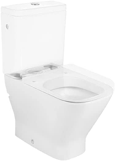 TAZA INODORO A SUELO THE GAP SQUARE COMPACTO BLANCO SALIDA DUAL TANQUE BAJO ADOSADO PARED 600MM. ROCA A342472000