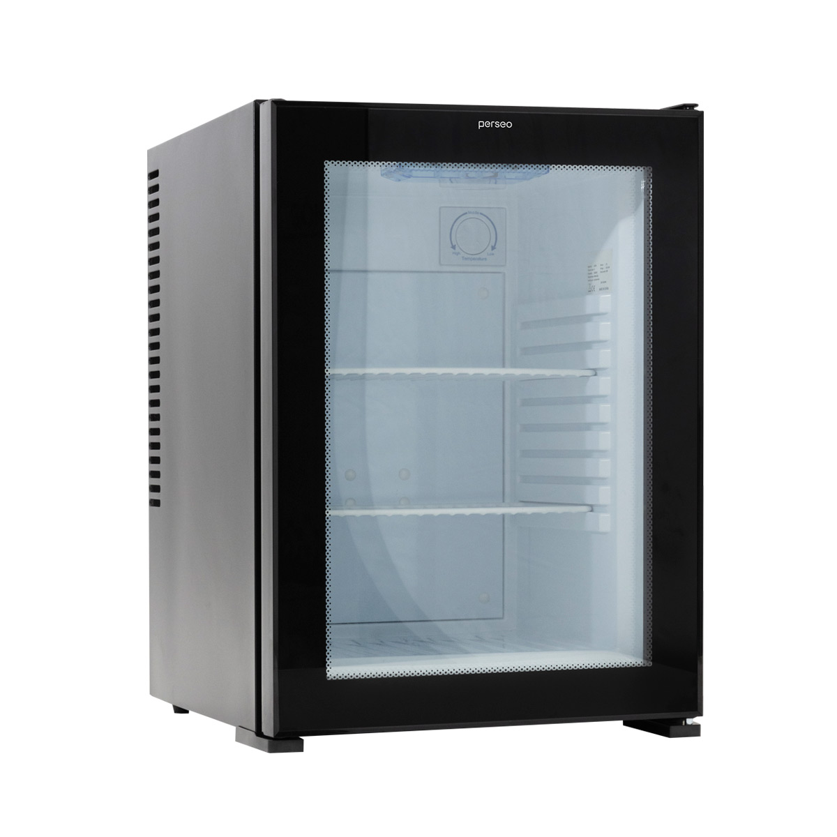 MINIBAR WINTER 40L GLASS NEGRO PUERTA DE CRISTAL 93076