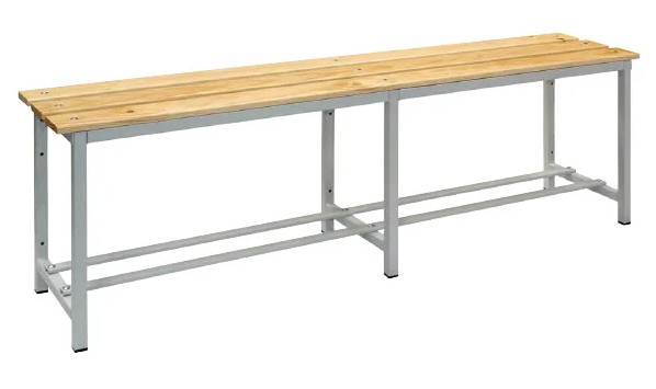 BANCO VESTUARIO MADERA Y ACERO BANC-1-2000 480x2000x325 MM MEGABLOK