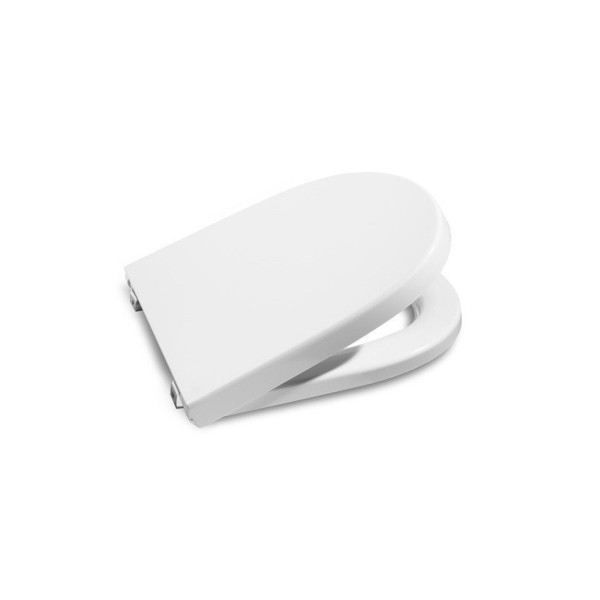 ASIENTO TAPA INODORO MERIDIAN COMPACTO BISAGRA ACERO CAÍDA AMORTIGUADA BLANCO ROCA. REF. A8012AC00B