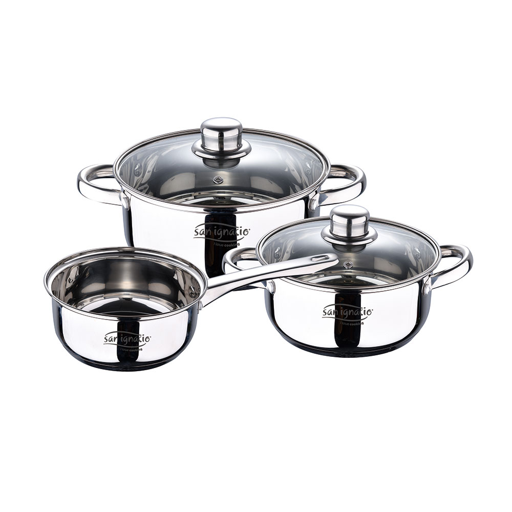 BATERIA DE COCINA 5 PIEZAS ACERO INOXIDABLE IND CASSEL SG8171