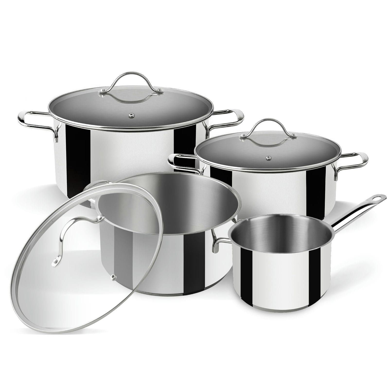 BATERIA DE COCINA 7 PIEZAS INOX SUPREME