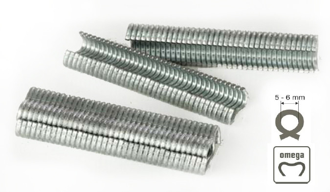 GRAPAS ALAMBRADA OMEGA 20 GALVANIZADA FG7672 BLISTER 1000 PZAS