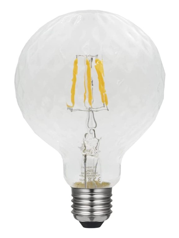 BOMBILLA GLOBO 125 SOFT DIAMOND LED 2700K E27 4W REF.999488 LAES