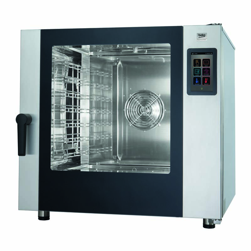 HORNO ELECTRICO PANTALLA TACTIL COMBI+VAPOR DIRECTO 6 NIVELES AFO ET6DS BP BEKO