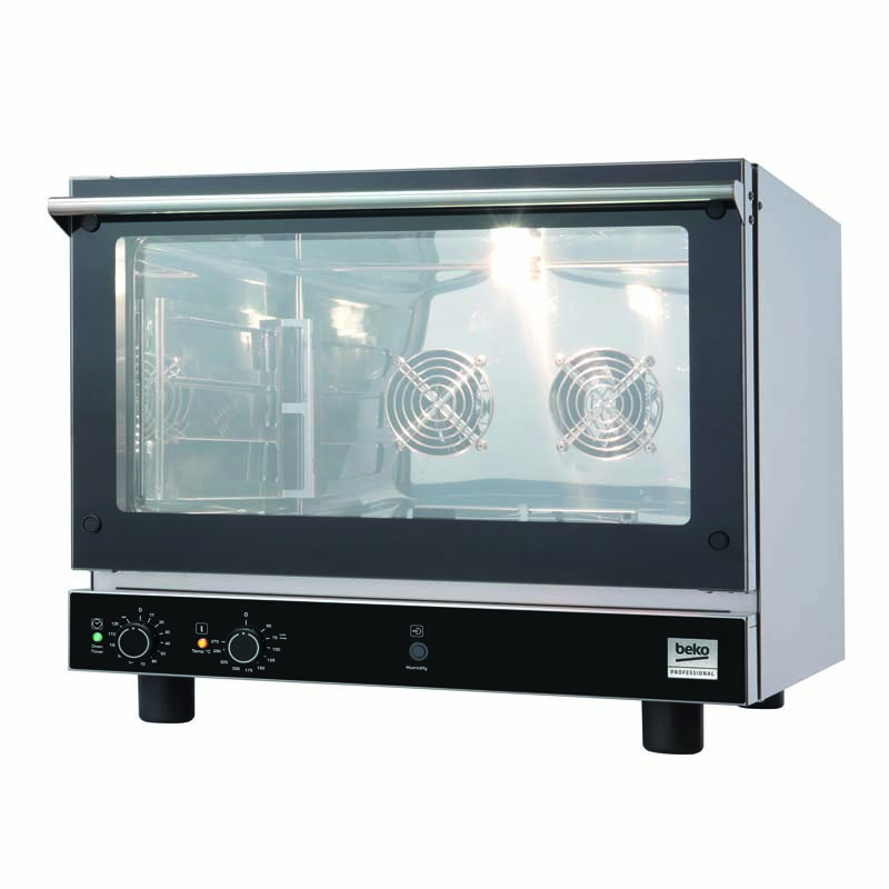 HORNO ELECTRICO VALOR RAPIDO CONTROL MECANICO CONVECCION + HUMIDIFICADOR 4 NIVELES AFO EM4CH BP BEKO