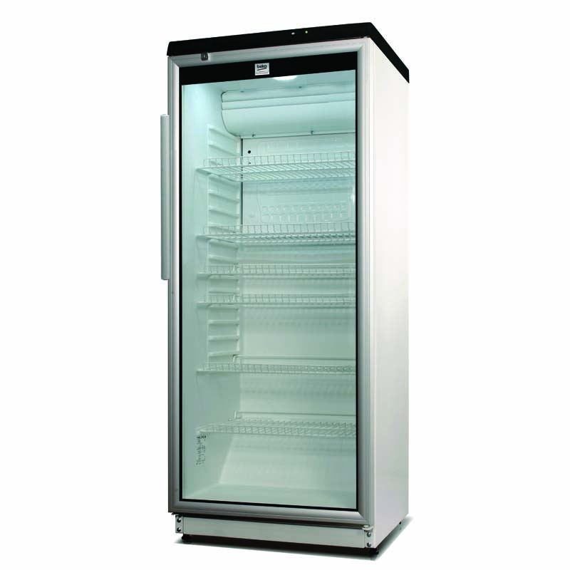 FRIGORIFICO EXPOSITOR CON PANEL PUBLICITARIO 1 PUERTA MARCO BLANCO 480 LT ADN 203/2 BP BEKO