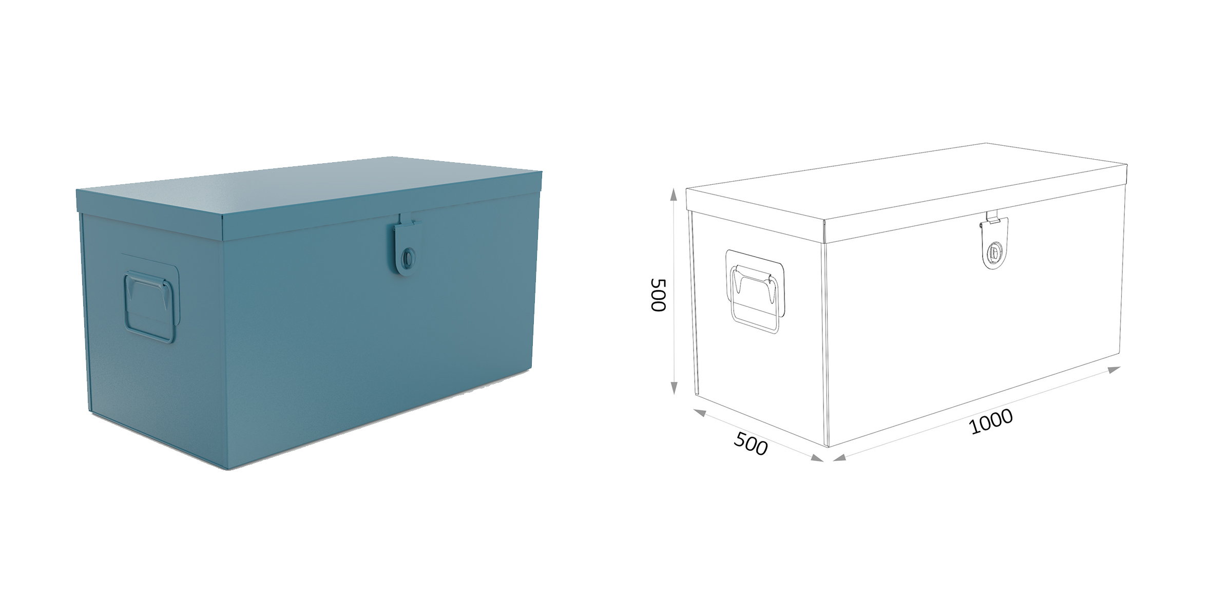 ARCON METALICO SIN BANDEJA 1000X500X500MM HECO