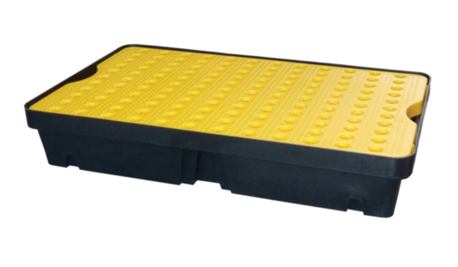 BANDEJA PLASTICA DE RETENCIÓN CON REJILLA EXTRAIBLE 40LT. 800X600X155 MM. REF.BRPE-40 PLASTIPOL