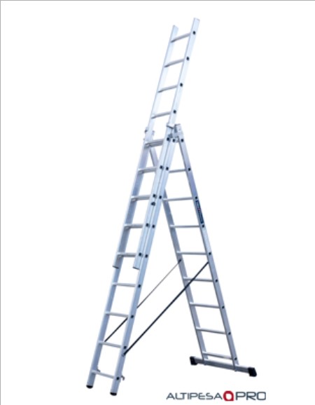 ESCALERA TRANSFORMABLE DE ALUMINIO 3X11 REF. 3311 ALTIPESA